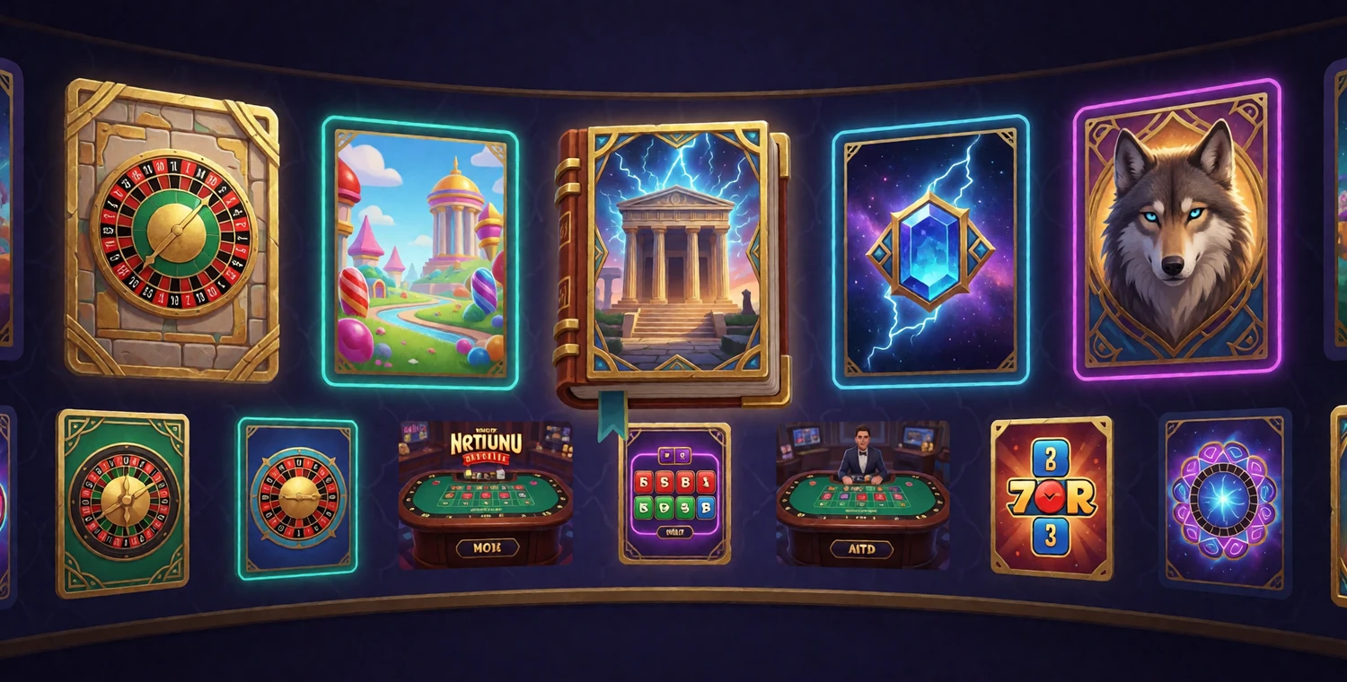 Katalogisierte Alawin-Spielebibliothek mit Slots, Live-Tischen und bekannten Spielthemen